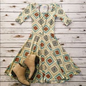 LuLaRoe Nicole Aztec design
